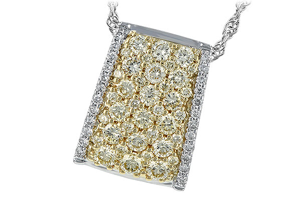14K Two-Tone Diamond Necklace