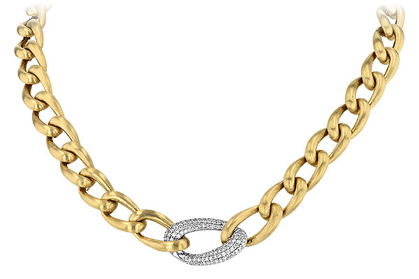 14K Two-Tone Diamond Necklace
