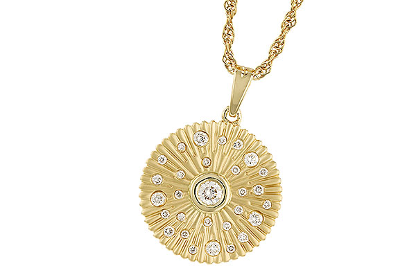 14K Yellow Gold Diamond Necklace