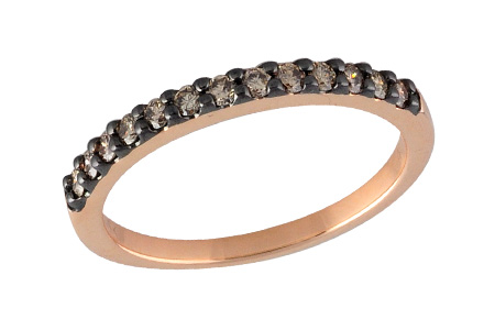 14K Rose Gold Diamond Anniversary Band