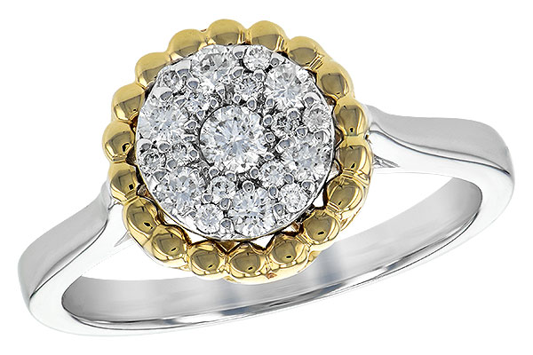14K Two-Tone Diamond Ring