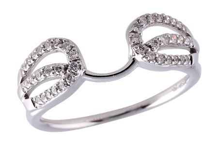 14K White Gold Diamond Ring Enhancer