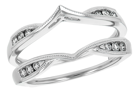 14K White Gold Diamond Ring Enhancer