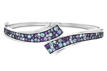 14K White Gold Tanzanite Bracelet