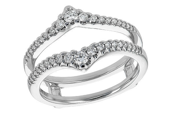 14K White Gold Diamond Ring Enhancer