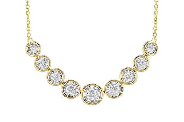 14K Yellow Gold Diamond Necklace