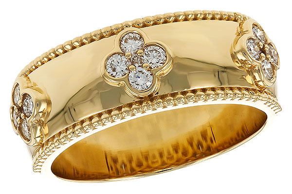 14K Yellow Gold Diamond Anniversary Band