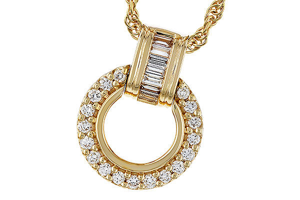14K Yellow Gold Diamond Necklace