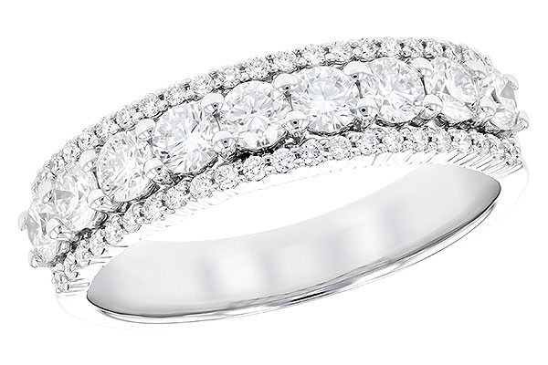 14K White Gold Diamond Anniversary Band
