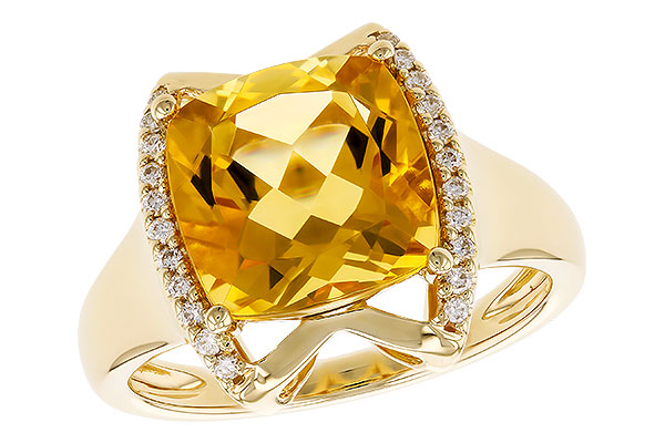 14K Yellow Gold Citrine Ring