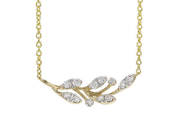 14K Yellow Gold Diamond Necklace