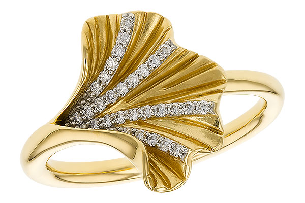 14K Yellow Gold Diamond Ring