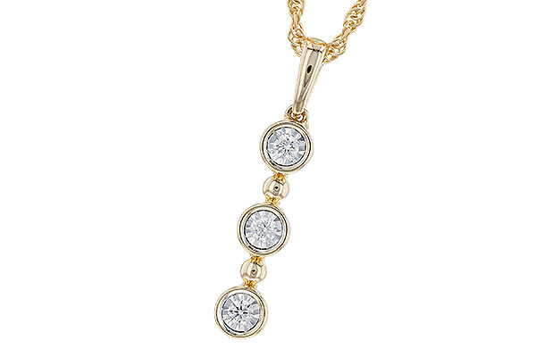 14K Yellow Gold Diamond Necklace