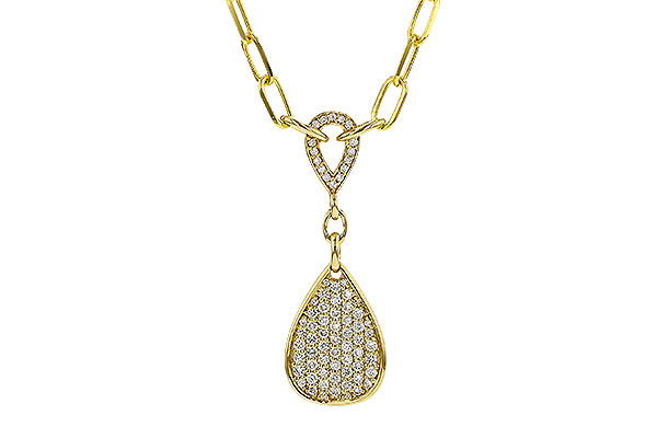 14K Yellow Gold Diamond Necklace