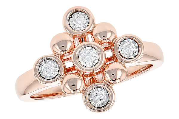 14K Rose Gold Diamond Ring