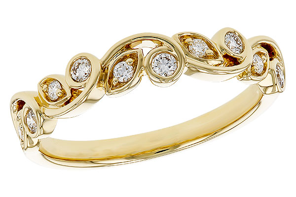 14K Yellow Gold Diamond Anniversary Band