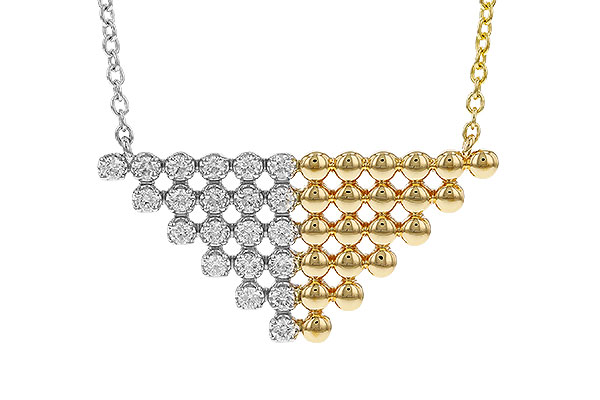 14K Two-Tone Diamond Necklace