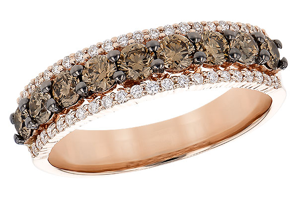 14K Rose Gold Diamond Anniversary Band