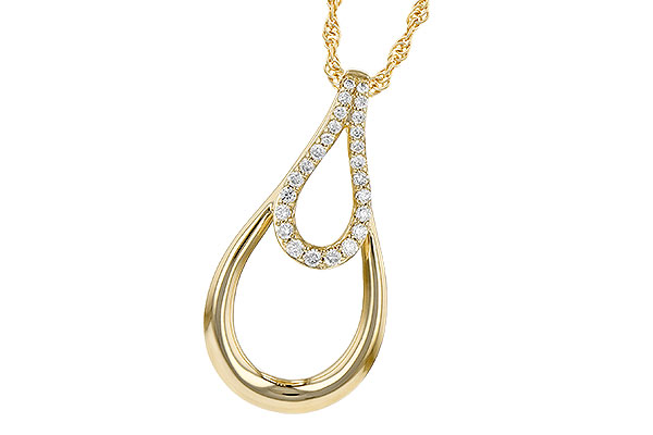 14K Yellow Gold Diamond Necklace