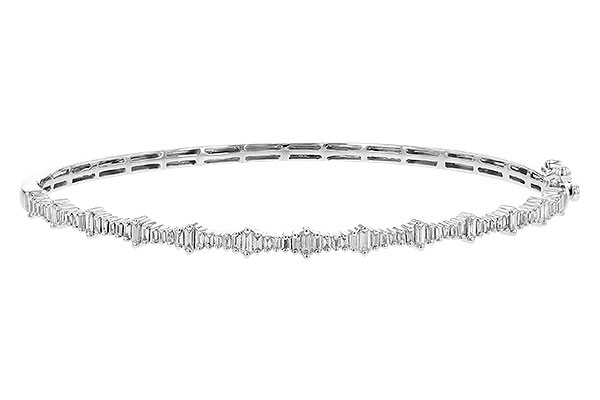 14K White Gold Diamond Bracelet