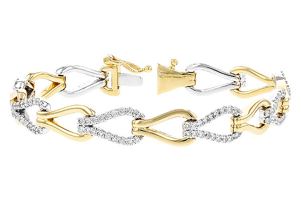 14K Two-Tone Diamond Bracelet