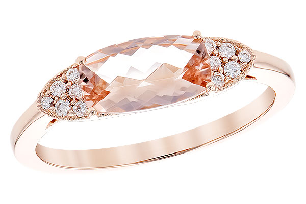 14K Rose Gold Morganite Ring
