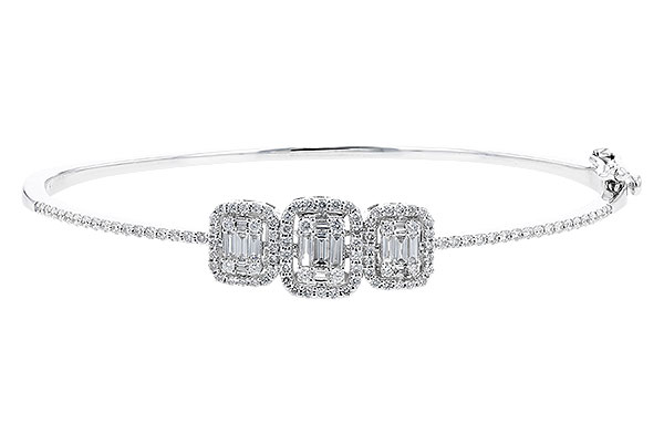 14K White Gold Diamond Bracelet