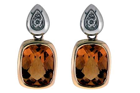 14K Yellow Gold Citrine Earrings