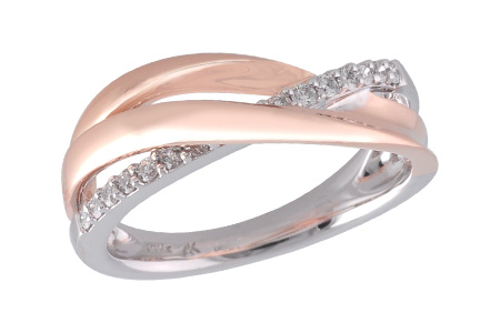 14K Two-Tone Diamond Ring