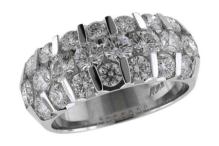 14K White Gold Diamond Anniversary Band
