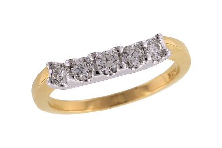 14K Yellow Gold Diamond Ring Enhancer