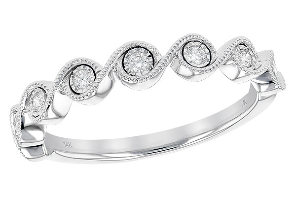 14K White Gold Diamond Anniversary Band