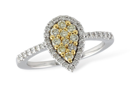 14K Two-Tone Diamond Ring