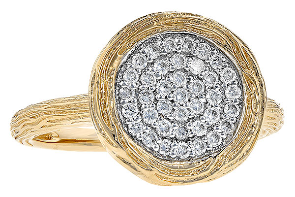 14K Yellow Gold Diamond Ring