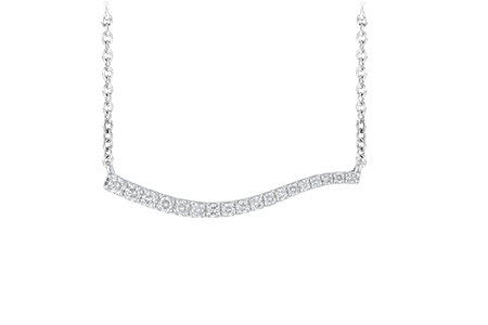 14K White Gold Diamond Necklace