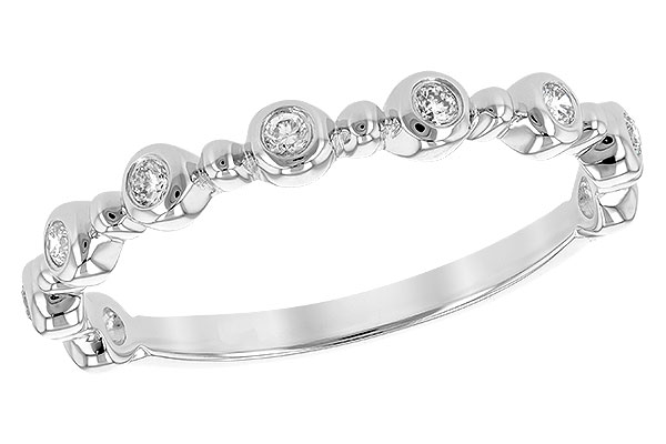14K White Gold Diamond Anniversary Band