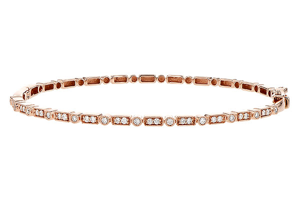 14K Rose Gold Diamond Bracelet