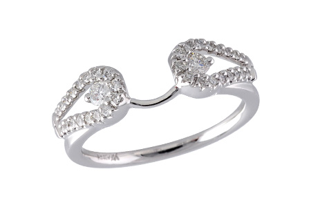 14K White Gold Diamond Ring Enhancer