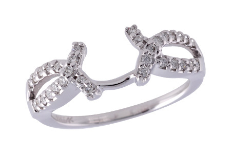 14K White Gold Diamond Ring Enhancer