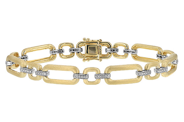 14K Two-Tone Diamond Bracelet
