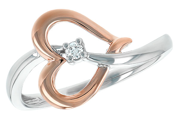 14K Two-Tone Diamond Ring