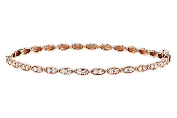 14K Rose Gold Diamond Bracelet