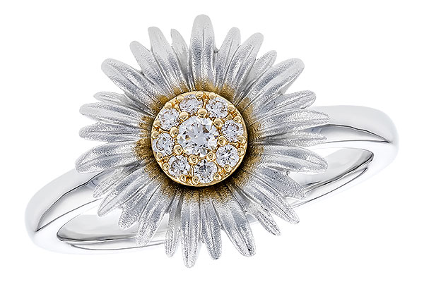 14K Two-Tone Diamond Ring