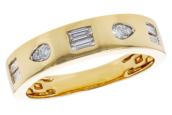 14K Yellow Gold Diamond Anniversary Band