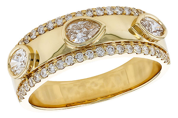 14K Yellow Gold Diamond Anniversary Band