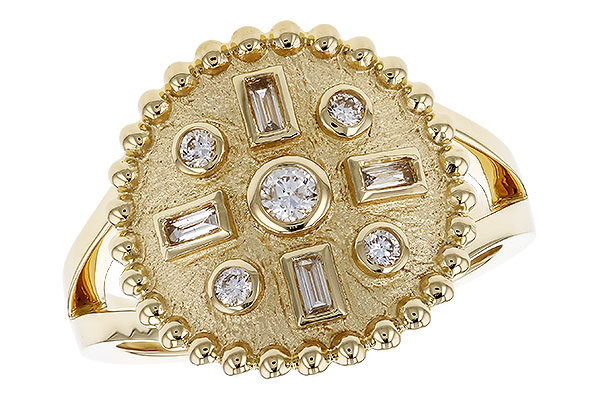 14K Yellow Gold Diamond Ring