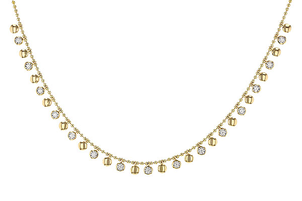 14K Yellow Gold Diamond Necklace