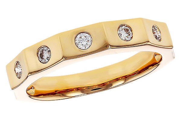 14K Yellow Gold Diamond Anniversary Band