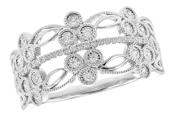 14K White Gold Diamond Anniversary Band