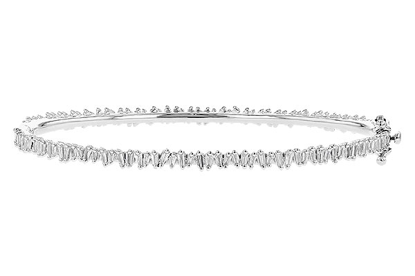 14K White Gold Diamond Bracelet